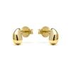 Boucles d'oreilles - LUXENTER - Nokie - Argent sterling 925 - Or jaune 18K - Motif géométrique volumineux