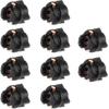 Cciyu 10 Pack T5 37 Twist Lock Wedge Instrument Panel Dash Light Bulb Base Socket (T5 74 Twist Lock Base)