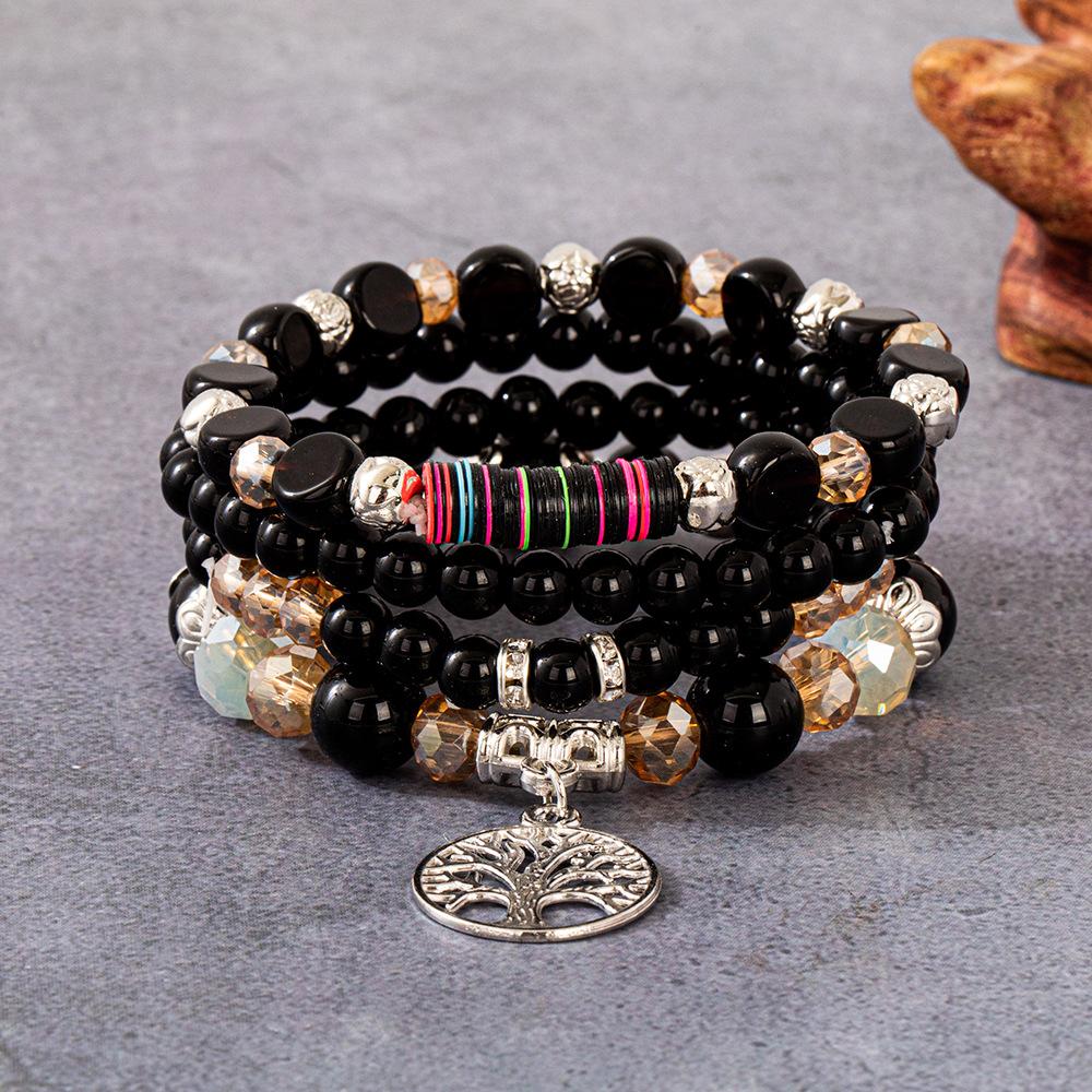 

JYL TS Bracelet Bohemian Sweet Heart Design Invokes Romantic Charm Black каприз