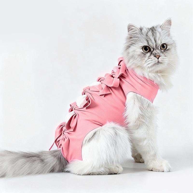 Traje Quirúrgico de Esterilización para Gatas, Traje de Destete, Ropa Anti-mordeduras para Gatos