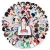 50 Adesivi Hanfu: Abbigliamento in stile cinese, Ragazze dei cartoni animati, Planner per cancelleria, Decorazioni Guka, Opzioni in resina