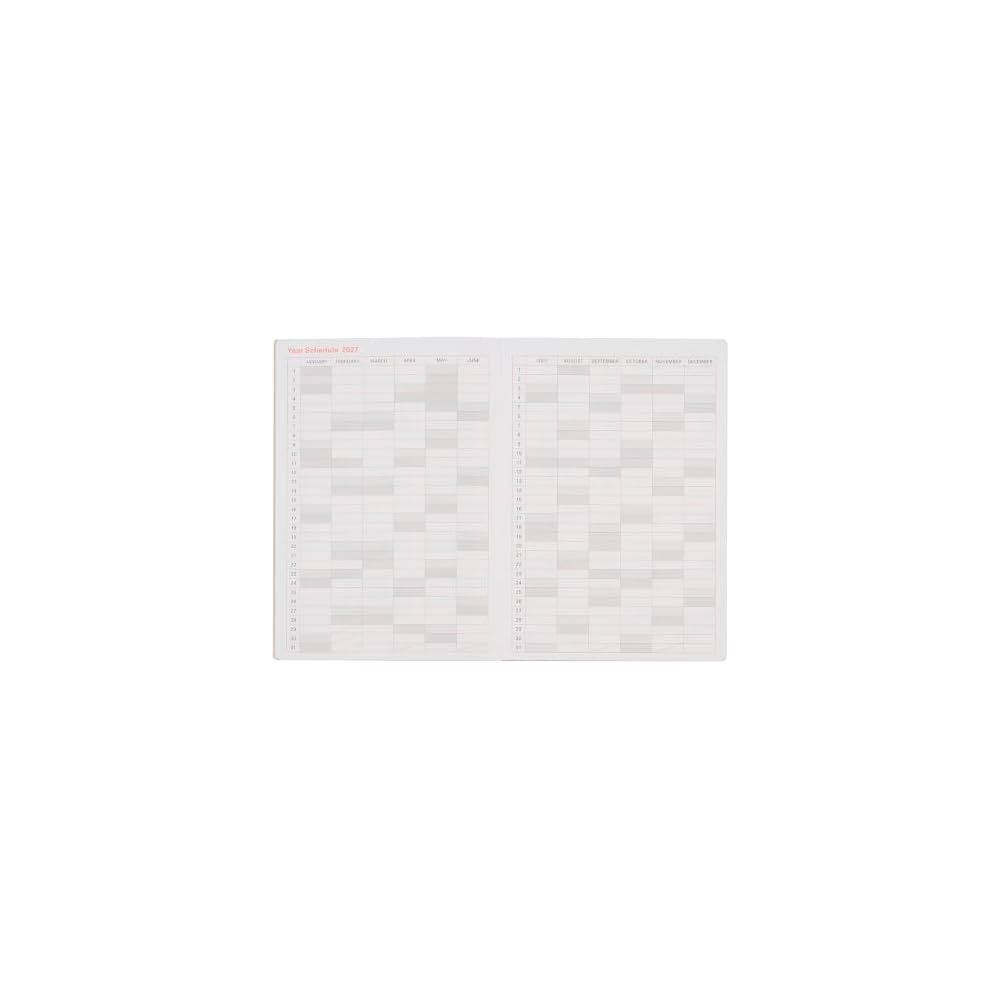[Delfonics Planner 2027 Edition / Starts October 2026] B6 Kitri Horizontal Light Pink