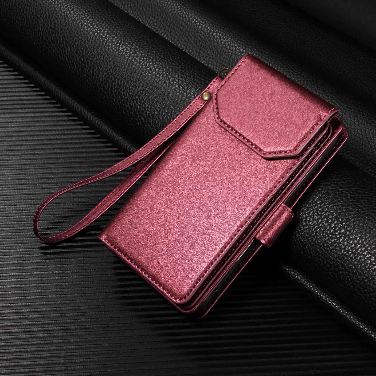 

Phone Case for Google Pixel 9 Pro XL 9A 8A 7A 6A 8pro 7 6 Lanyard Magnetic Buckle Card Holder Wallet Flip Leather Soft Cover Google Pixel 9 Pro червоний