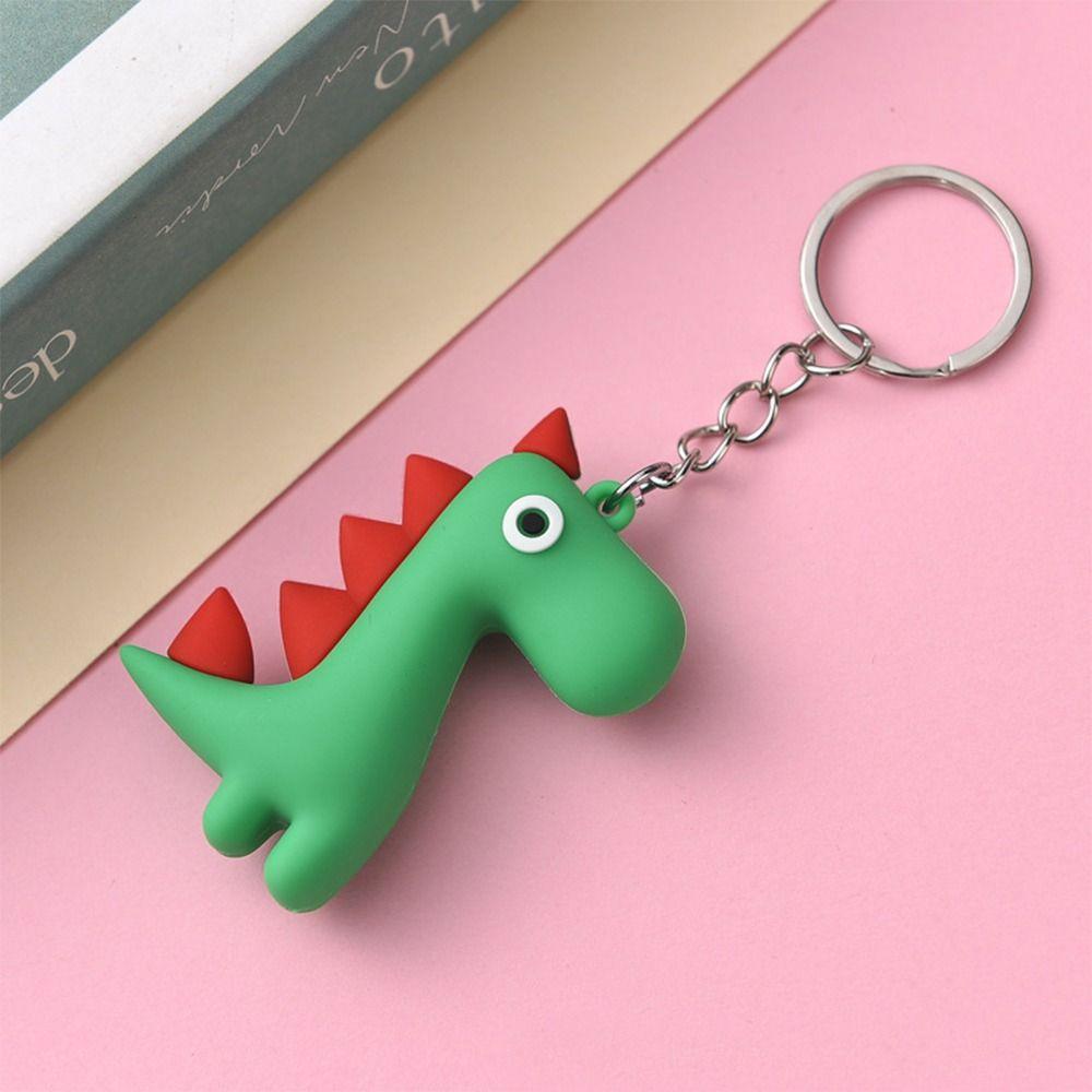 

Милый брелок мультяшный маленький динозаврик шарм для сумки подвеска высококачественные мини держатели для ключей зелёный