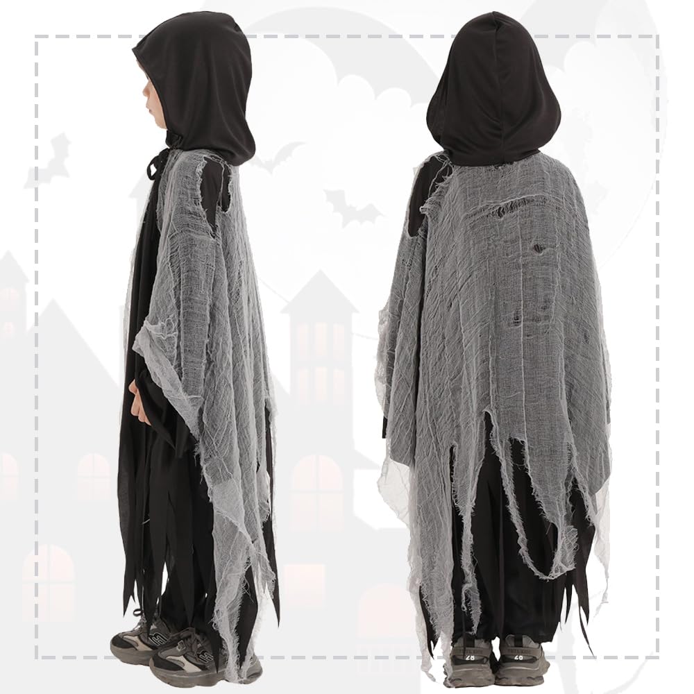 UPENC Roucho Kosače s Duchem Halloweenský Kostým pro Strašidelný Populární Kostým pro Kluky a Děti Kostým Unisex Kosa, Čert, Děti, Roztomilý, Hororový, Dům,