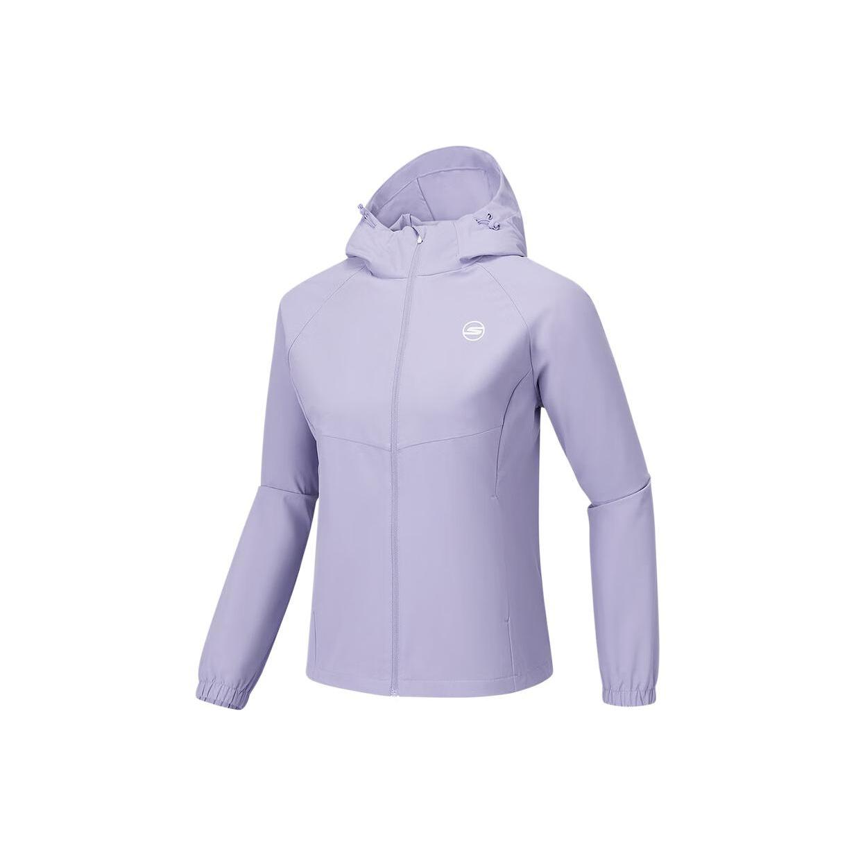 Skechers Basic Sports Series Woven Hooded Zip-Up Long Sleeve Jacket Women jackets P424W023-047U S