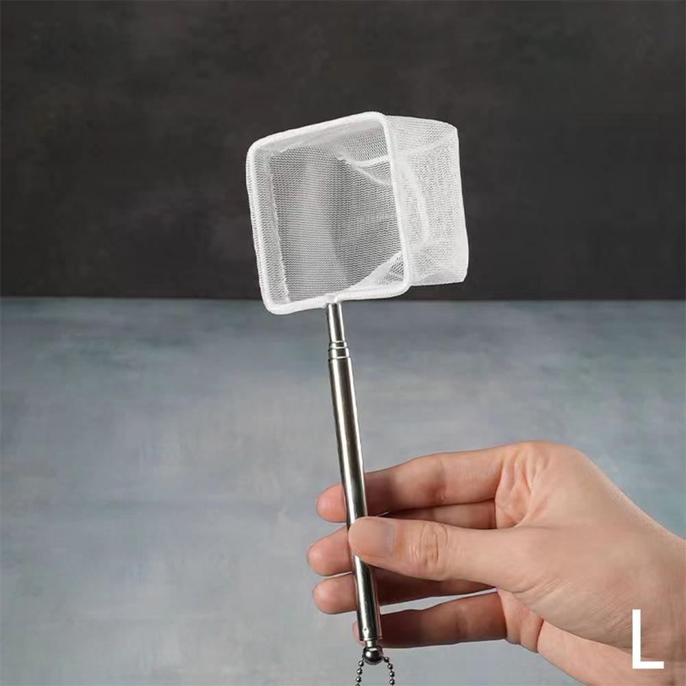 3D Aquarium Fish Net Extendable Handle Soft Mesh Safe for Catching Fish Shrimp Aquarium Accessories
