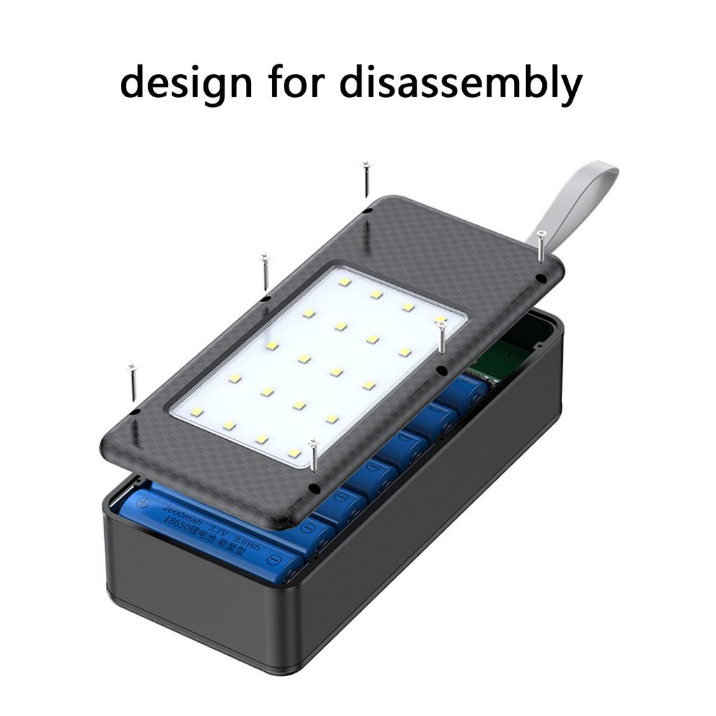 Small 21x18650 Battery Organizers DIY Power Box with Fast Charge Support for Multiple Devices Convenient to Use