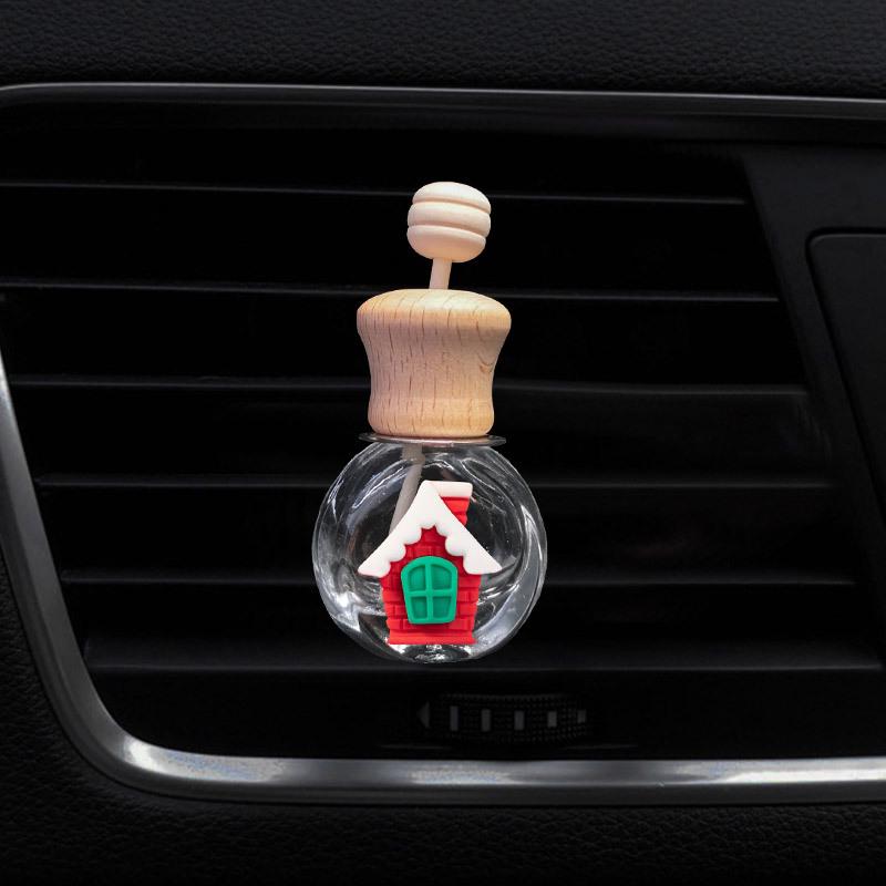 Creative Car Air Vent Perfume Clip - Christmas Ornament and Aromatherapy Bottle