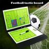 Tableau de Football Magnétique Imperméable Aide d'Entraînement de Football en PU Outil de Stratégie de Football Planification