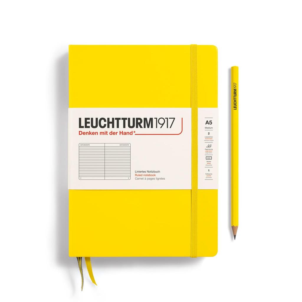 Leuchtturm Notebook A5 Lined Lemon 344798 Official Import