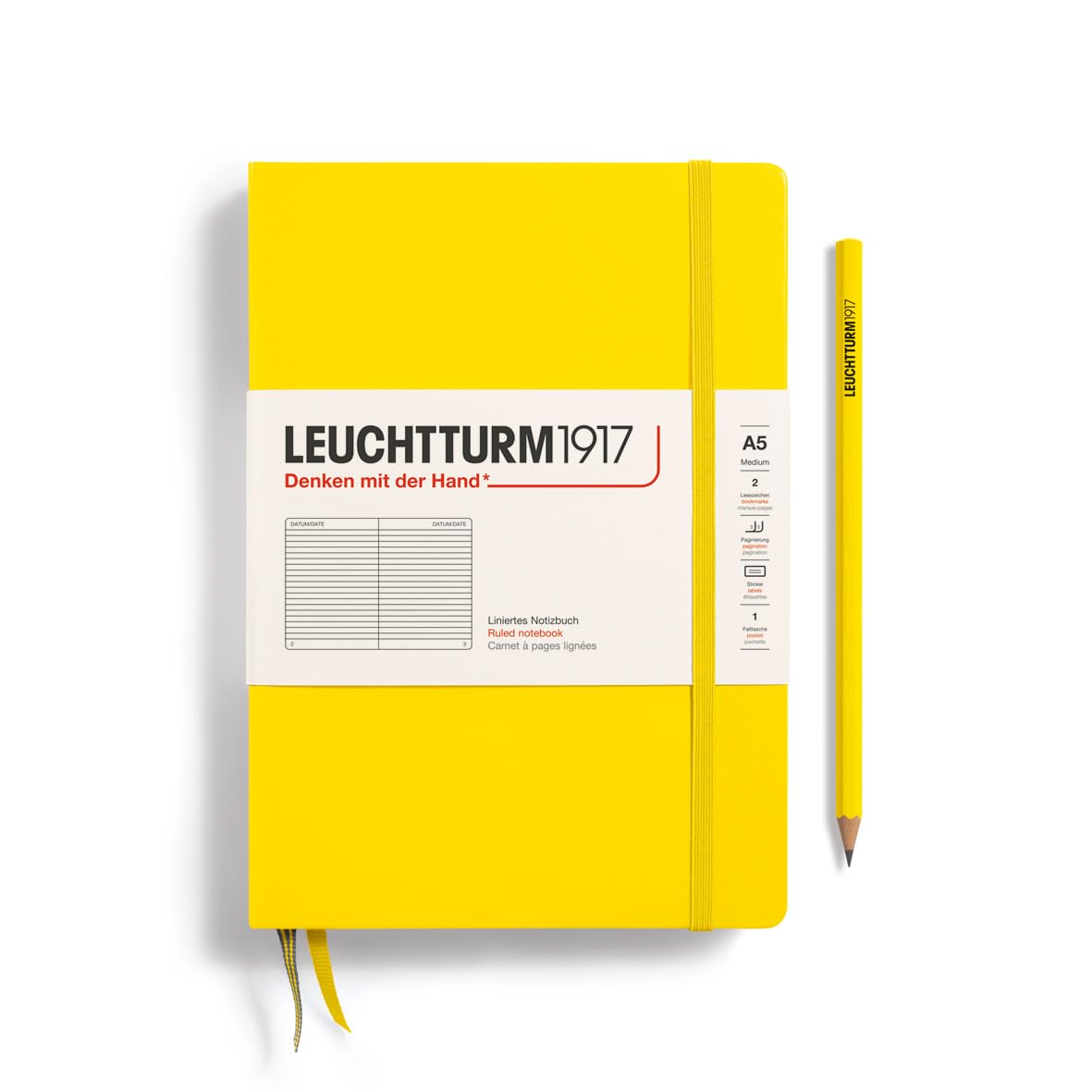 

Leuchtturm Блокнот A5 Линованный Лимонный 344798 Официальный Импорт лимон