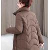 Winter Women's Thick And Warm Mid To Long Hooded Cotton Jacket M-3XL