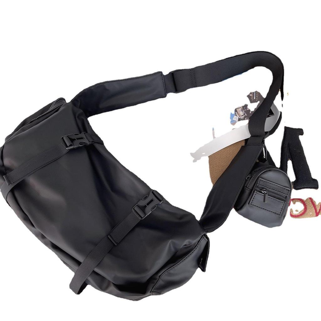 Men's Japanese Fashion Large-Capacity Workwear Messenger Bag - Hip-Hop Sports Shoulder Backpack & Women's Motorcycle Style