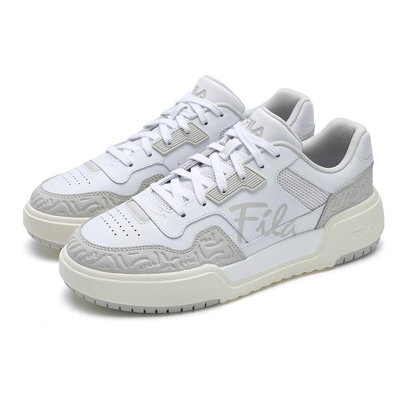 FILA CAMPUS Square Shoes Cushioning Abrasion Resistant Cushioning, Wear Resistant Low top Skateboard Shoes Men's Gray F12M522208FWA