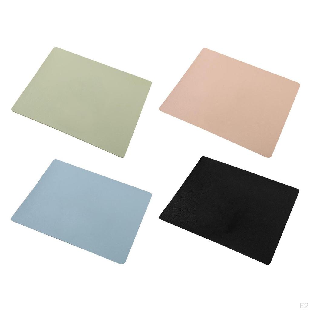 , PU Leather Desk Mouse Pad, Durable Writing Pad for Work Game Office and Home Accessories -