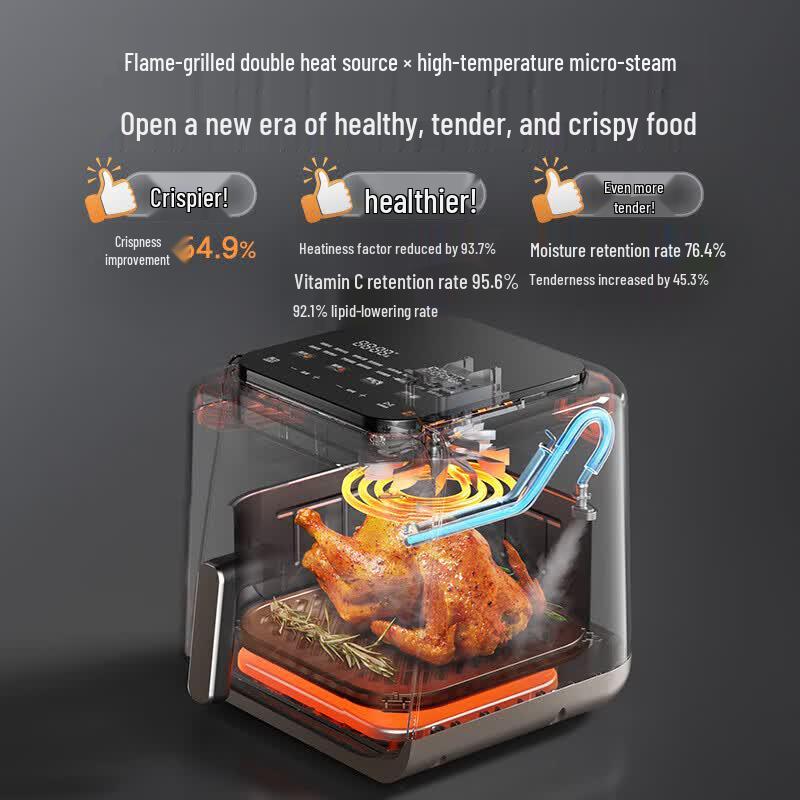 Midea 6.5L Smart Touch Air Fryer & Steam Oven CN Plug (adapter Included)