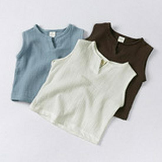 Kids' Summer Striped Cotton T-Shirt - Short Sleeve Korean Style