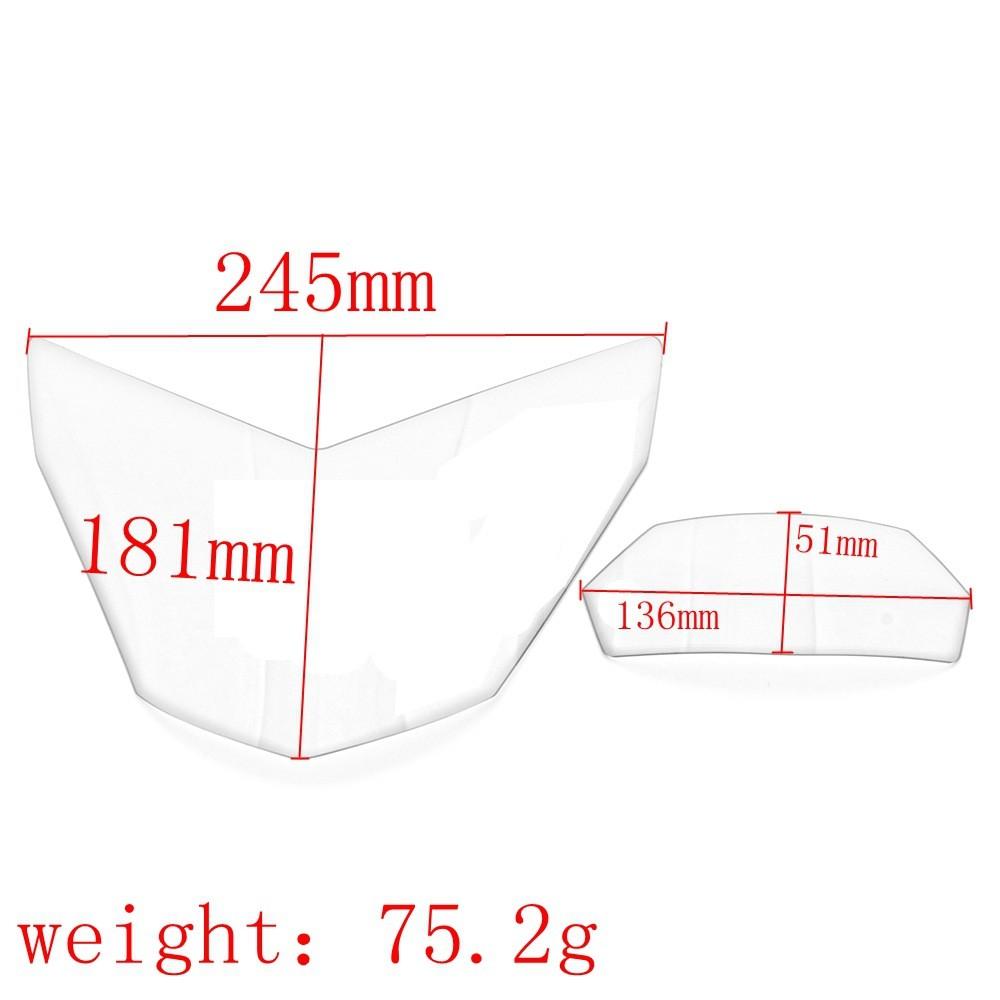 Reliable Headlight Protection Cover For Hodna Nc750 Motorcycles In Clear And Grey Colors