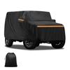 FUELHOOD Car Body Cover for Suzuki Jimny UV Fleece Outdoor Black - 5-Layer Construction, Protection, Water-Repellent, Waterproof, Lined,