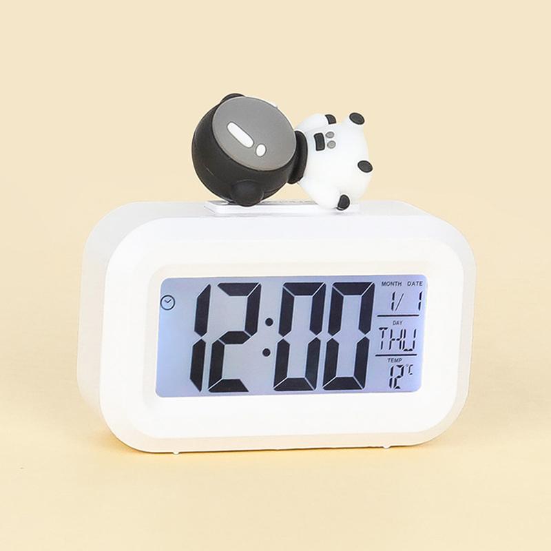 Multifunctional Digital Alarm Clock Electronic Digital Alarm Screen Desktop Clock Date Temperature Display With Night Lighting