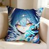 Anime GGot Reincarnated As a SSlime  Pillow Case Square DoubleSided Sofa Cushion Cover Bedroom Bedside Pillow
