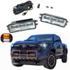 For 2024-2025 Toyota Tacoma LED Fog Lights Kit W/ Amber LED Signal Lights Wires