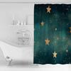 Gorgeous Dream Starry Sky Bathroom Shower Curtain Artistic Colorful Bath Rug Decoration for Home Decor