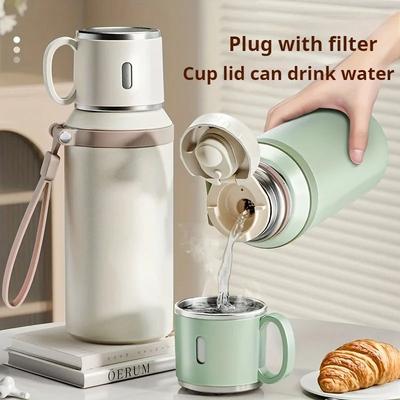 600ML Thermal Water Bottle Stainless Steel Thermos Bottle Keep Cold Thermos Cup Water Bottle Thermos for Tea Coffee Vacuum Flasks