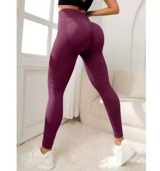 Seamless Butt-Lifting High-Waisted Fitness Leggings