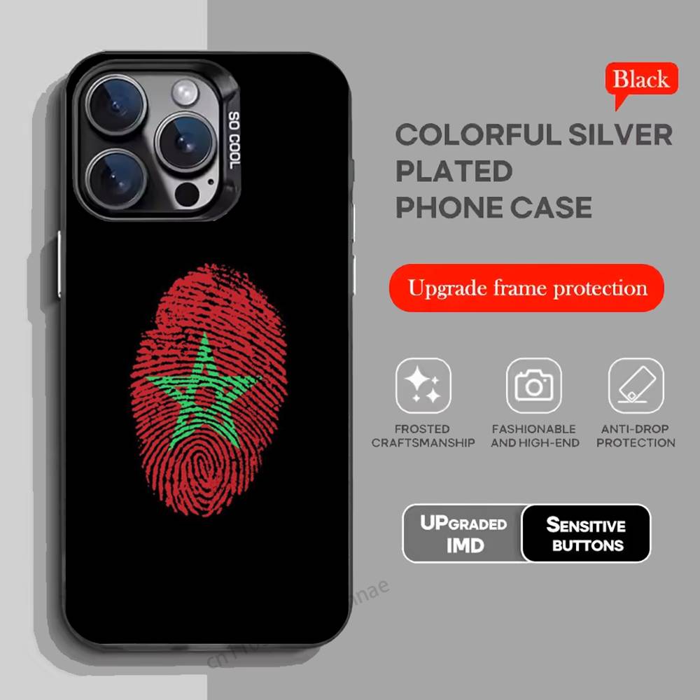 Morocco Flag phone Case for iPhone 17 11 12 Pro Max Plus Mini Air SE  16e 14 15 16 13 Soft Shell