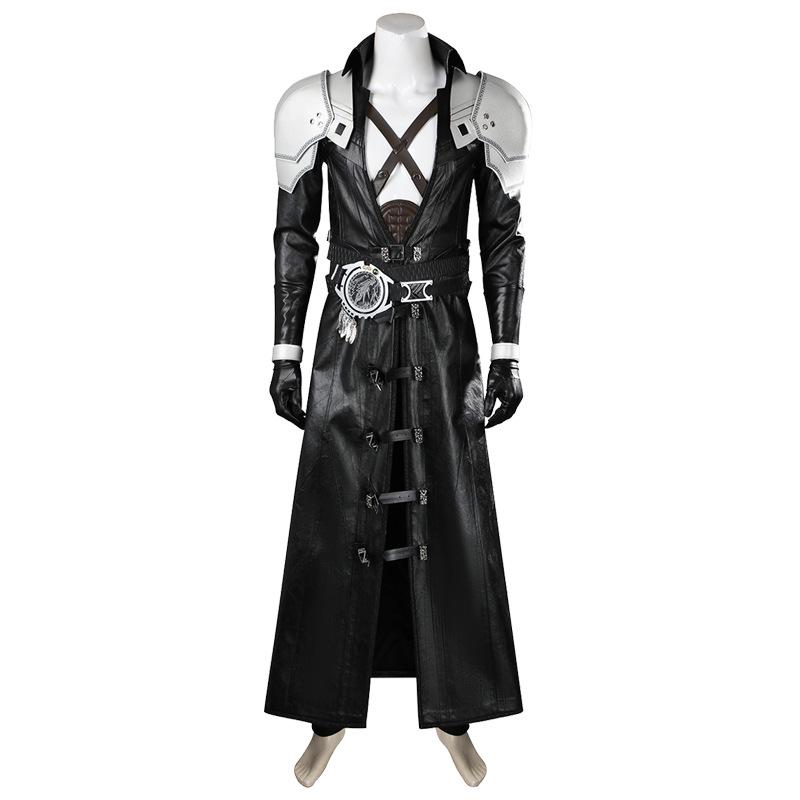Sephiroth Leather Jacket Cosplay Set from Final Fantasy VII Rebirth