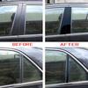 6Pcs Window Door Trims Cover Car BC Pillar Posts Stickers Glossy Black Exterior Parts For Honda Accord CM4/5/6/7/8 2003-2007