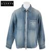 [Domestically Authorized] 313D487AY988 Atelier Back Logo Embroidered Zip-Up Denim Jacket 52 blueUsed