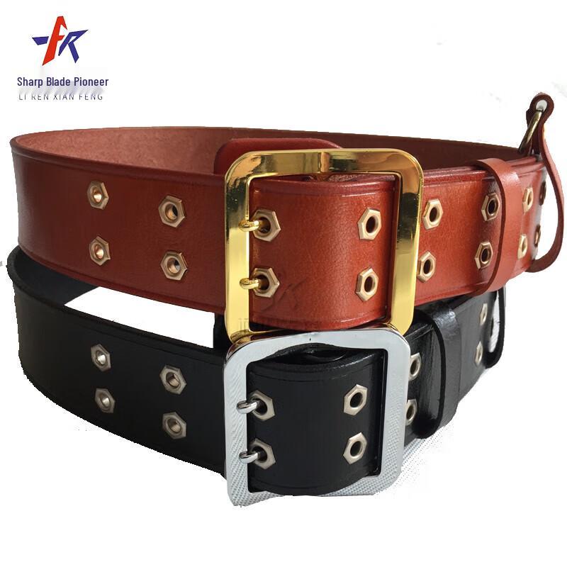 Blade Pioneer Double Buckle Tactical Leather Belt