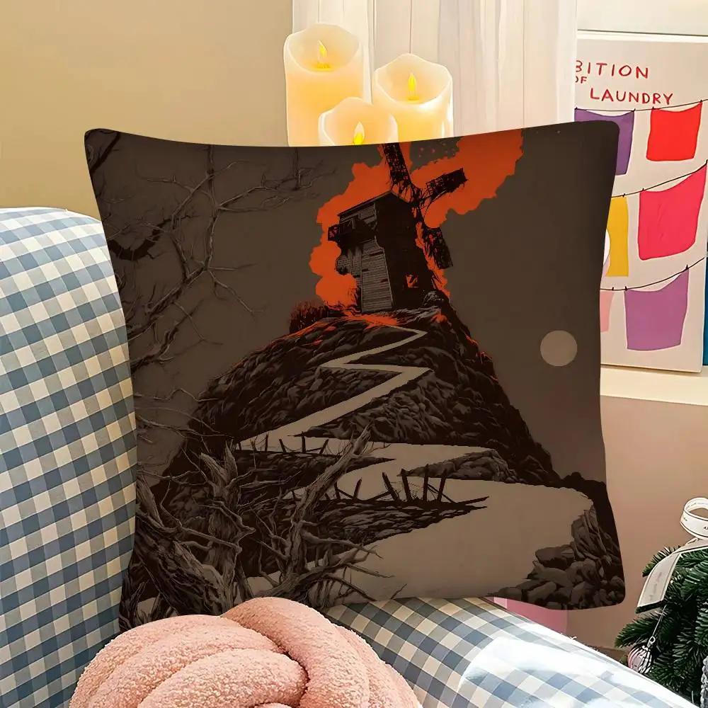 Horror Frankenstein Monsters Movie Character  Pillow Case Square Pillow Bedroom Sofa Leisure Car Living Room Home Decoration