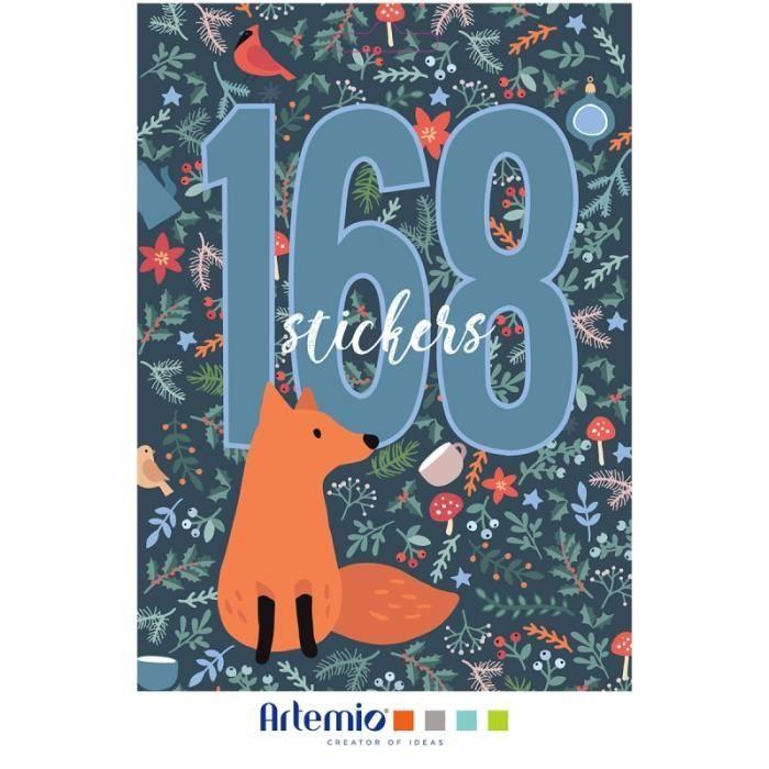 Carnet de Stickers - Woodsy Christmas - 168 pcs - Multicolore - Mixte