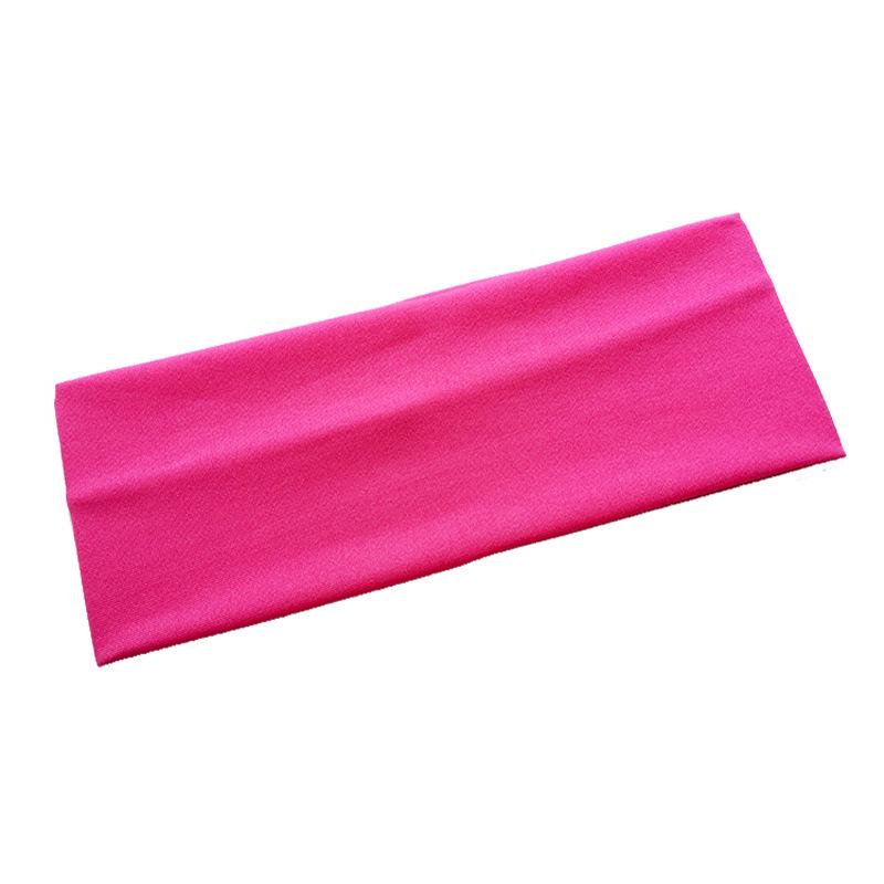 24CM Široká Vysoce Elastická Sportovní Čelenka Pro Ženy Letní Odvádějící Vlhkost Fitness Běžecká Čelenka Jóga Potítko Bandana Turban