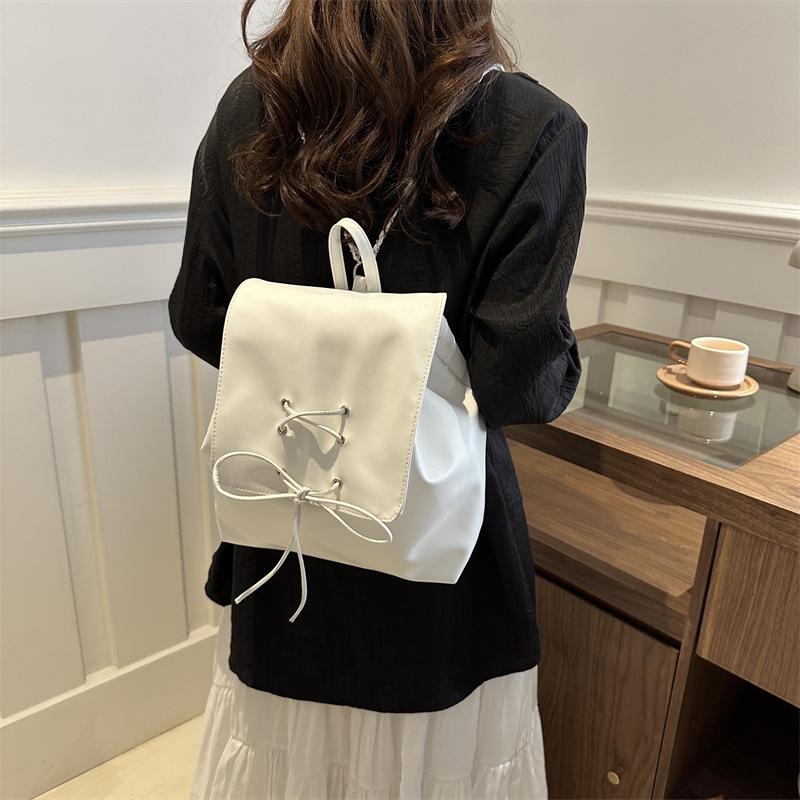 Simple Style Cute Backpack for Women with Niche Design Temperament Handbag College Style Small Backpack for Women