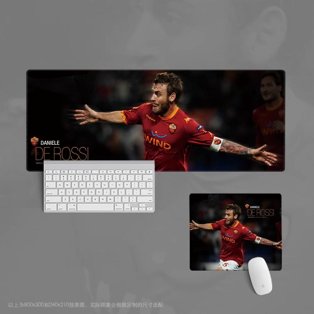 New Creative Extra Large Leather Non-slip Stain Resistant Mouse Pad Office Keyboard Table Football Fan Supplies Student Gift Roma Totti Periphery