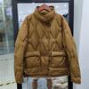 Autumn and Winter Light and Thin Short Down Jacket Women's White Duck Down Pressed Glue Diamond Comfortable Stand-up Collar Down Jacket Women's Clothi