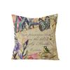 New Retro Flower Pillow Cover Polyester Home Pillow Living Room Sofa Cushion Cushion