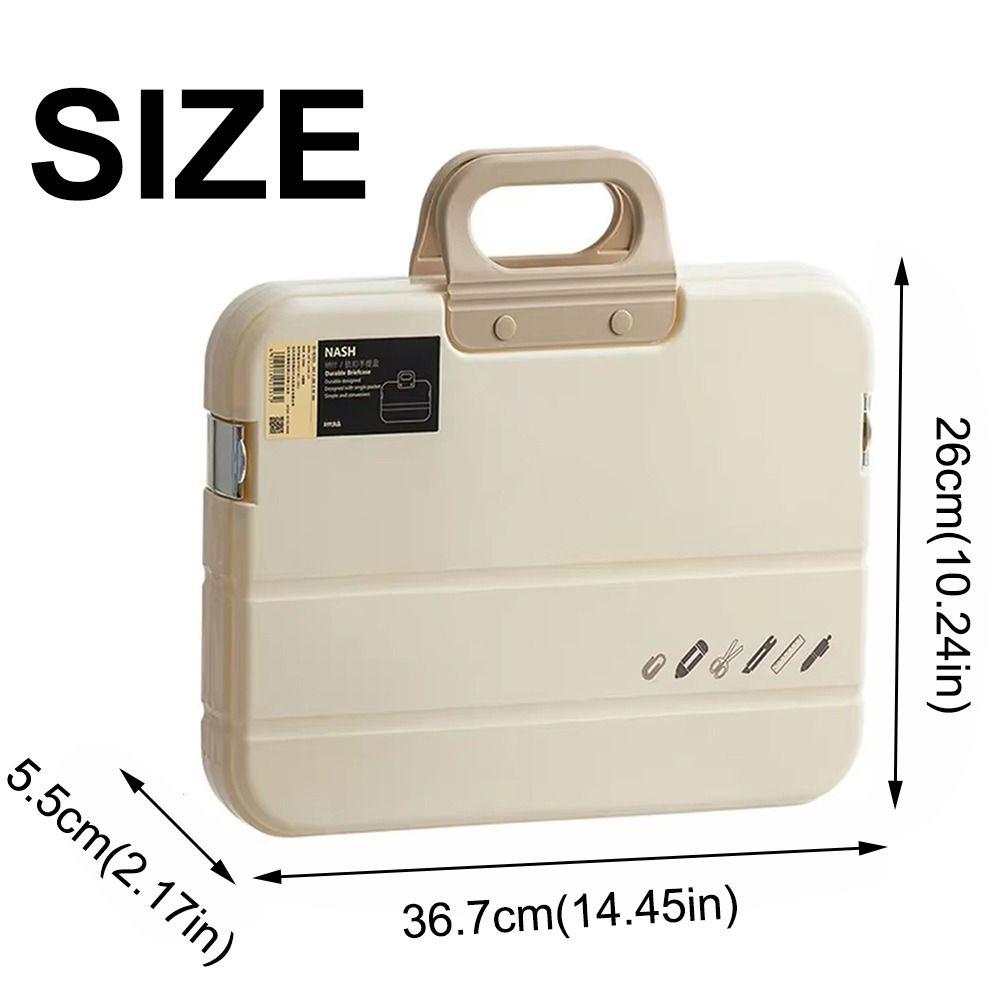 with Handle Documents Case Portable Document Storage Boxes Handheld File Bag Office Supplies