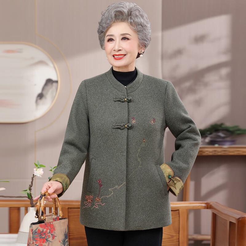 Elegant New Chinese Style Autumn Jacket for Middle-Aged Women