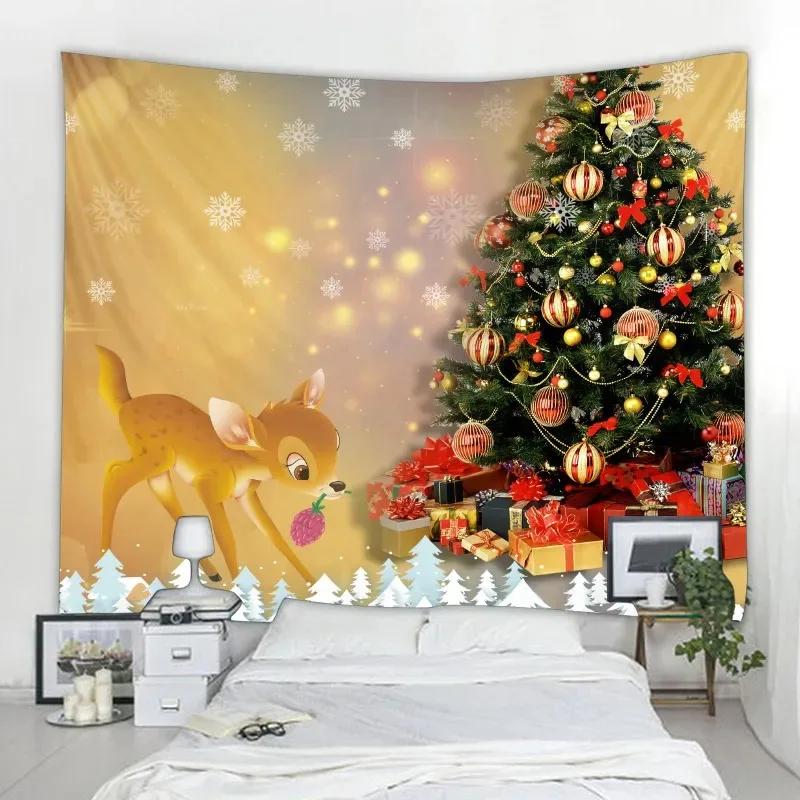 Украшение на рождественскую елку Гостиная Спальня Дом Настенный декор Гобелен 100x75cm — фото 7
