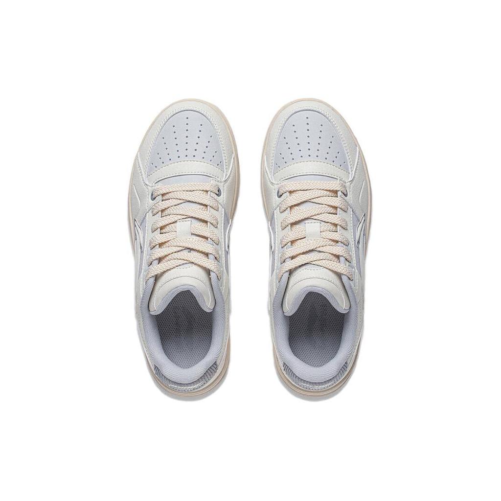 Li Ning Tianji 2.0 Comfortable Slip Resistant And Breathable Low top Skateboard Shoes Women's White Gray AGCT292-2