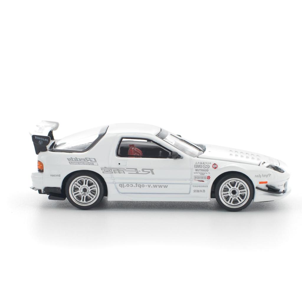 Genesis Company POP RACE 1/64 Mazda RX-7 (FC3S) RE Amemiya - White - Finished Model PR640260
