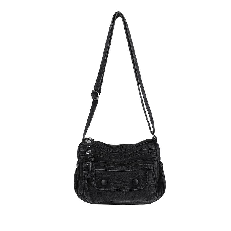 2026 Summer Shoulder Messenger Bag New Denim Retro Simple Casual Bag Women's Bag Fashion Messenger Bag