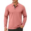 Men's Color Button Lapel Long Sleeve Top Men's Casual Fashion Long Sleeve Top