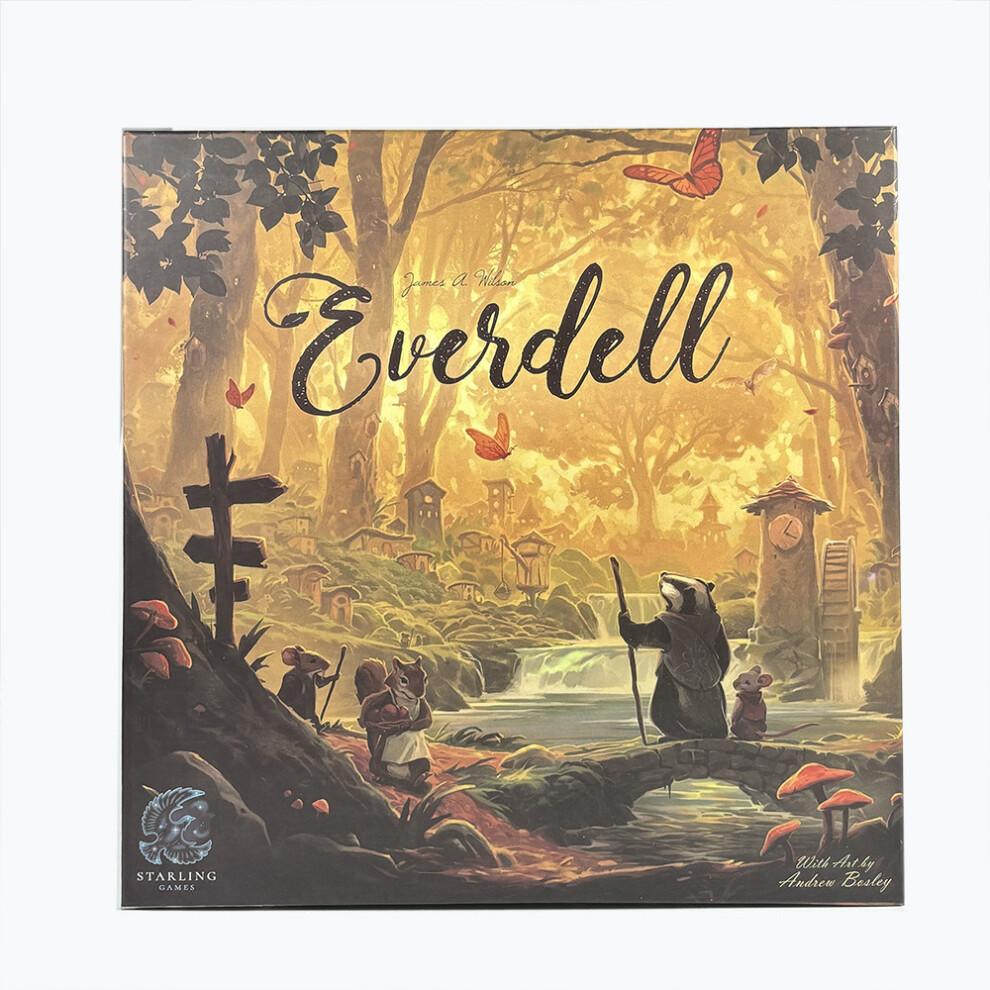 Jeu de Société Everdell Forêt Fantastique Jeu de Stratégie Collection de Cartes & Placement d'Ouvriers Jeu de Société Familial pour 1-4 Joueurs